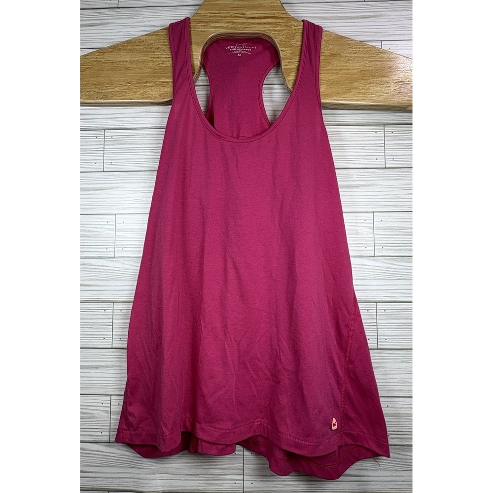 Vineyard Vines Performance Women's Hot Pink Racerback Tank Top Sz M Relaxed